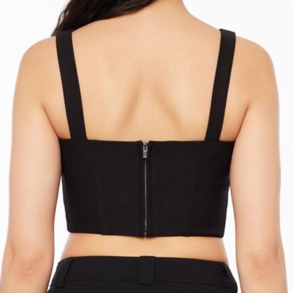 Dynamite Saige Square Neck Corset Top | Black | Size XS - Picture 2 of 7